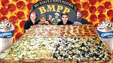 Big papas and mamas - Big Mama's Cheese and Tomato Sauce Pizza (28 Inch) 30 Square Slices / Serves 8 - 10 people. $42.54 Big Papa's Cheese and Tomato Sauce Pizza (36 Inch) 60 Square Slices / Serves 12 - 15 people. $64.39 Specialty Pizzas Your choice of over 20 styles of Specialty pizzas traditional hand tossed pizza crusts in 7 sizes. ...